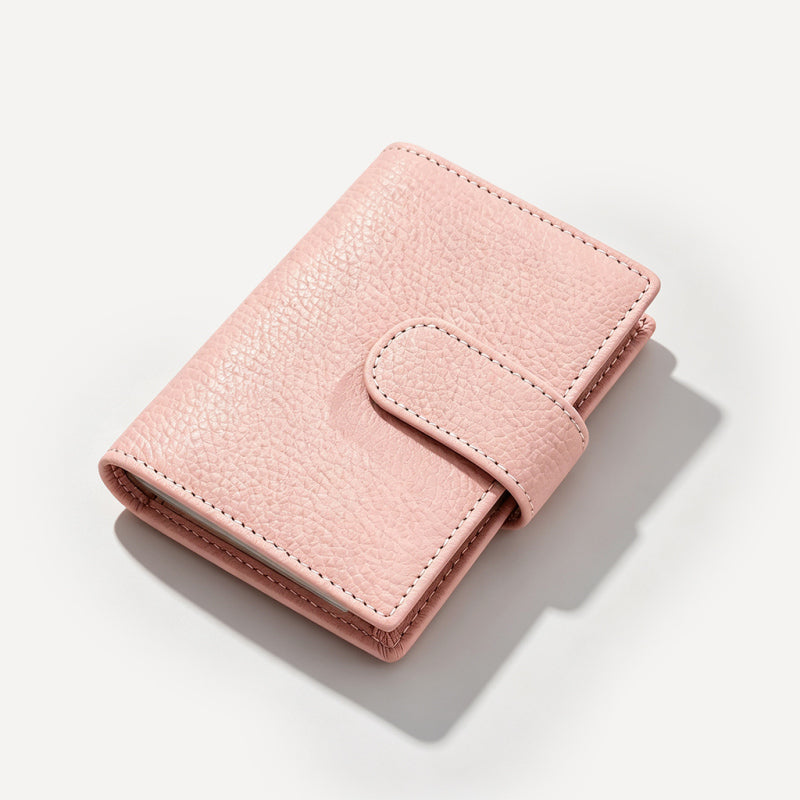 Tarjetero de cuero de gran capacidad