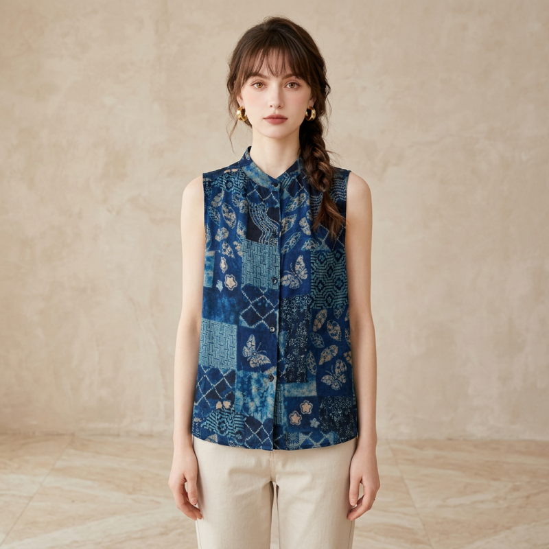 Top estampado a la moda
