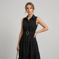 Elegante vestido sin mangas