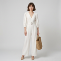 Body elegante con escote en V profundo