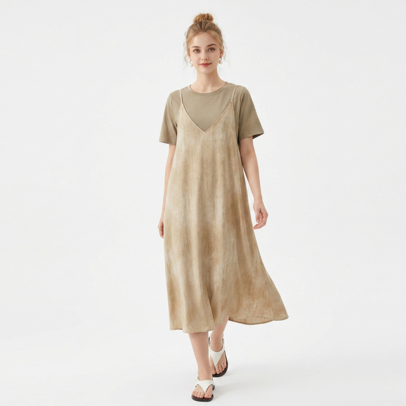 Vestido de dos piezas que rejuvenece