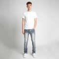Pantalones vaqueros elásticos perlados para hombre