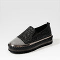 Zapatos casuales de plataforma con pedrería