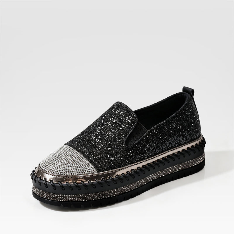 Zapatos casuales de plataforma con pedrería