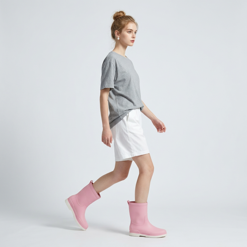 Botas de lluvia hasta media pantorrilla
